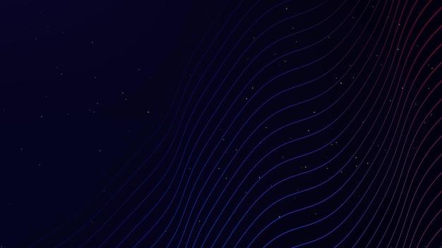 Fondo de tecnología de fondo de onda de línea digital abstracta