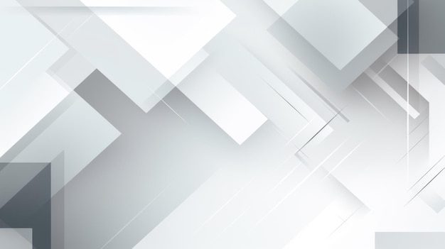 Fondo de tecnología geométrica abstracta gris y blanca Creado con tecnología de IA generativa