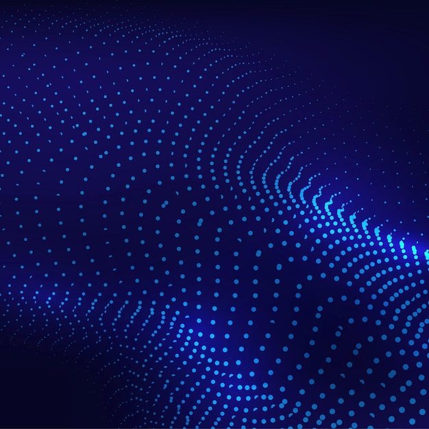 Fondo De Tecnología De Partículas Onduladas Abstractas