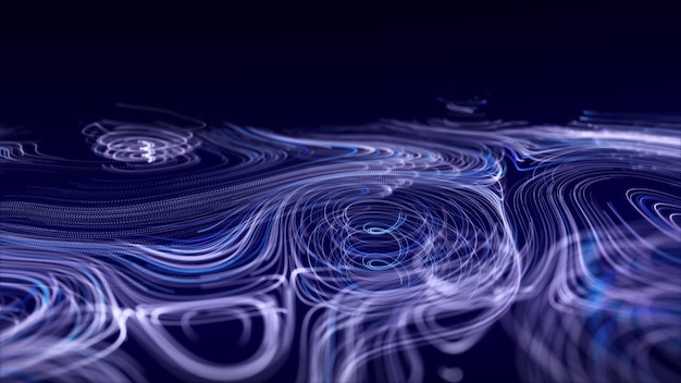 Fondo de tecnología vectorial Efecto plexo Fondo poligonal abstracto con puntos y líneas de conexión Fondo de tecnología de conexión