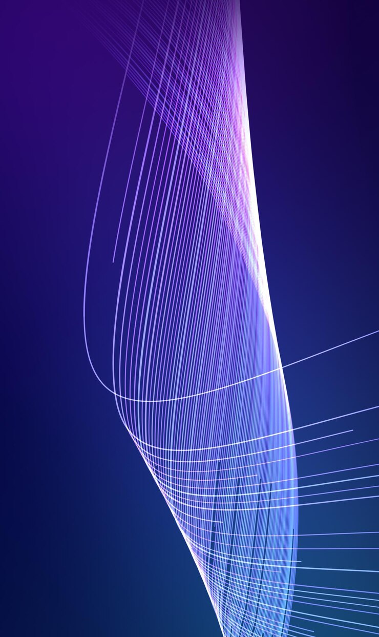 Foto fondo de tecnología vertical con líneas que representan los datos