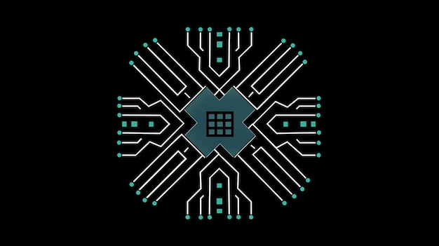 Fondo tecnológico abstracto con un diseño de placa de circuito