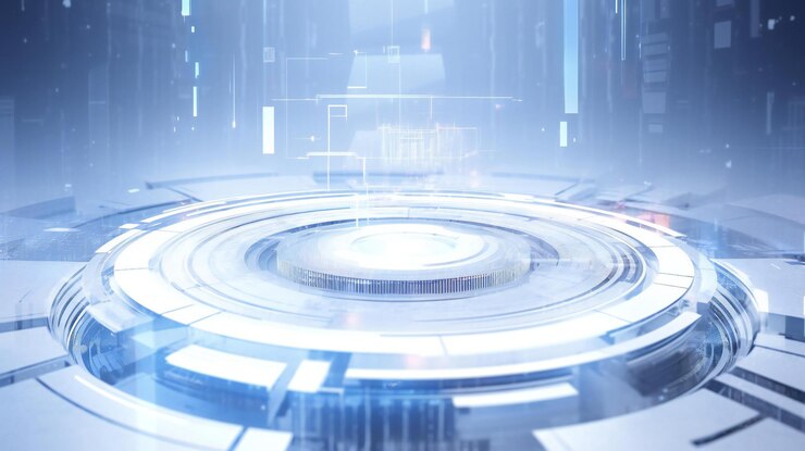 Un fondo tecnológico futurista y elegante.