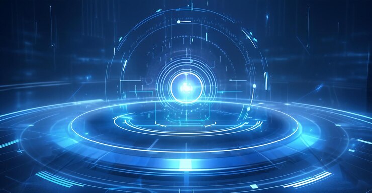 Un fondo tecnológico futurista y elegante.