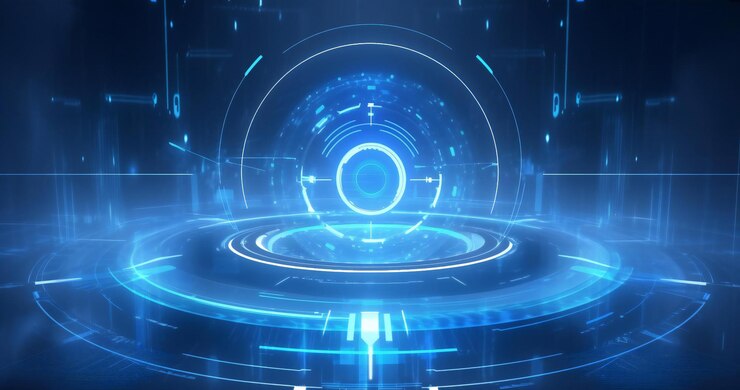 Un fondo tecnológico futurista y elegante.
