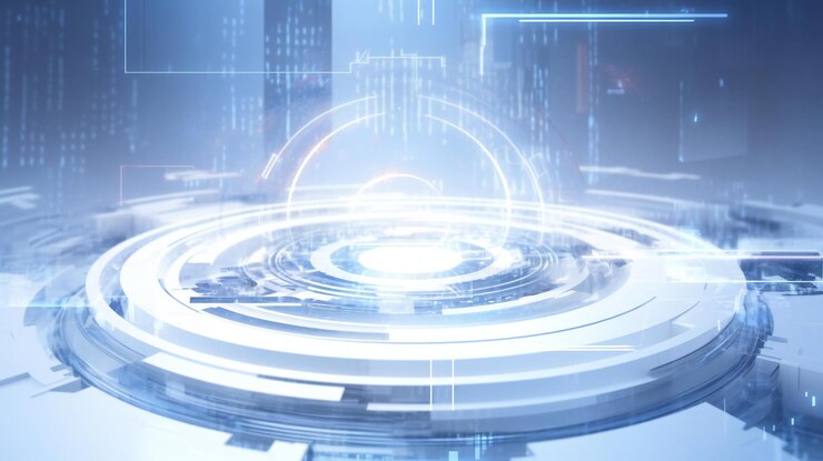 Un fondo tecnológico futurista y elegante.