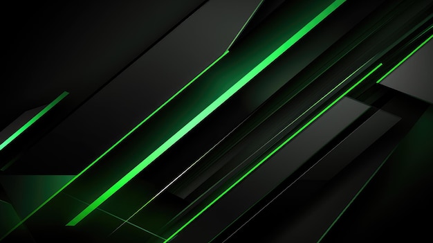 Fondo tecnológico negro y verde generado por la IA