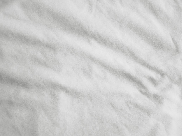 Fondo de tela arrugada blanca suave