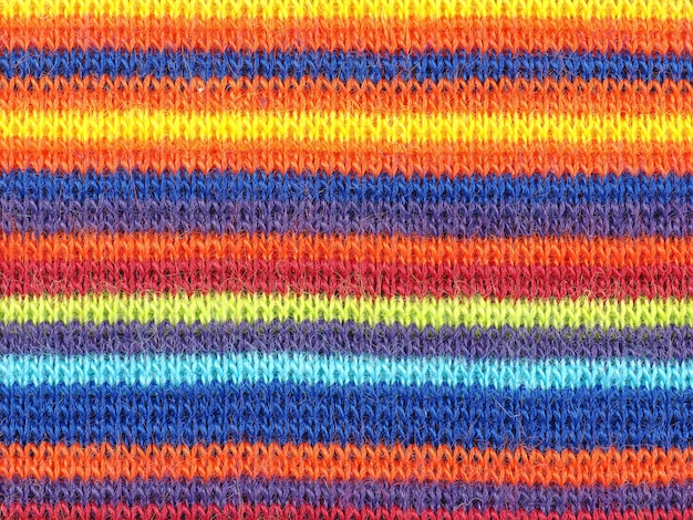 Fondo de tela de rayas horizontales multicolor