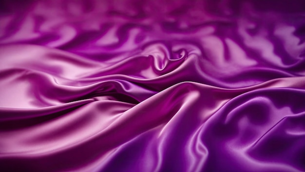 Fondo De Tela Textil Satén Abstracto Ondas De Seda Púrpura Premium Rico Elegante Lujo Cosmético Bg