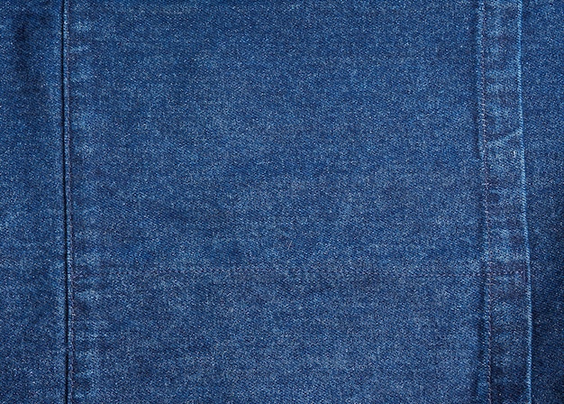 Fondo de tela de textura de mezclilla de jeans azul oscuro