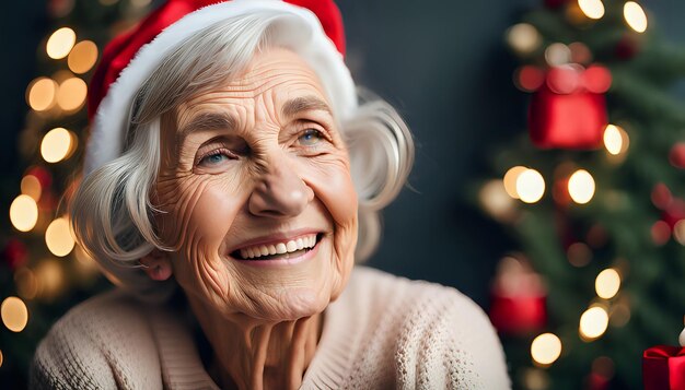 Fondo con temática navideña hermosa y atmosférica imagen de vacaciones de Navidad