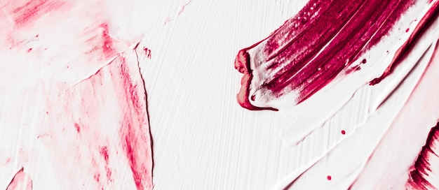 Fondo de textura abstracta artística pintura acrílica rosa trazo de pincel tinta texturizada salpicaduras de aceite como telón de fondo de impresión para diseño de banner flatlay de marca de vacaciones de lujo