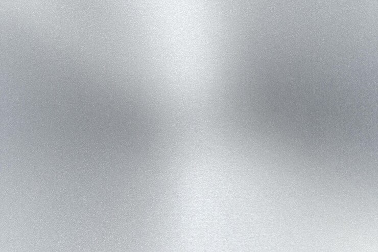 Foto fondo de textura abstracta de hoja de metal plateado cepillado