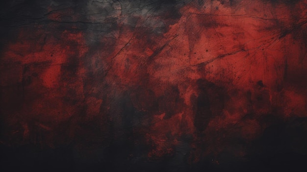 Fondo de textura abstracta negra y roja oscura AI generativa