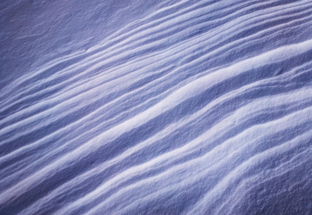 Fondo de textura abstracta de nieve en forma de viento