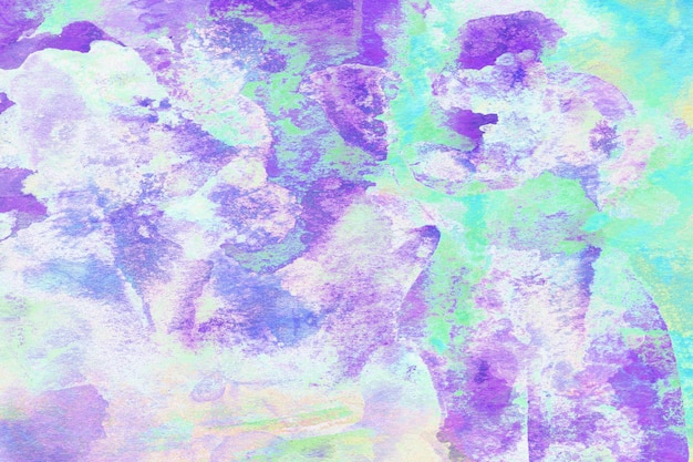 Fondo de textura de acuarela abstracta lila amarillo rosa