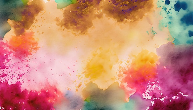 Fondo de textura de acuarela con salpicaduras abstractas