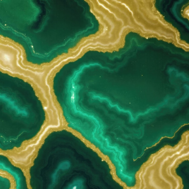 Foto fondo de textura de agata de brillo verde y dorado