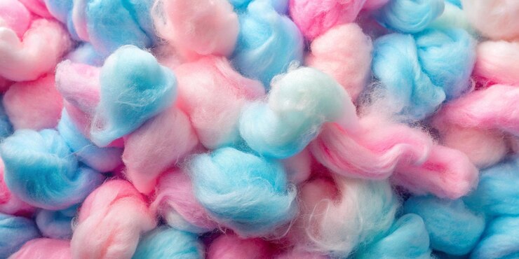 Foto fondo de textura de algodón caramelo rosa pastel