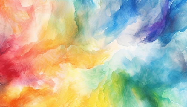 Fondo de textura de arco iris abstracto con pintura al óleo de acuarela