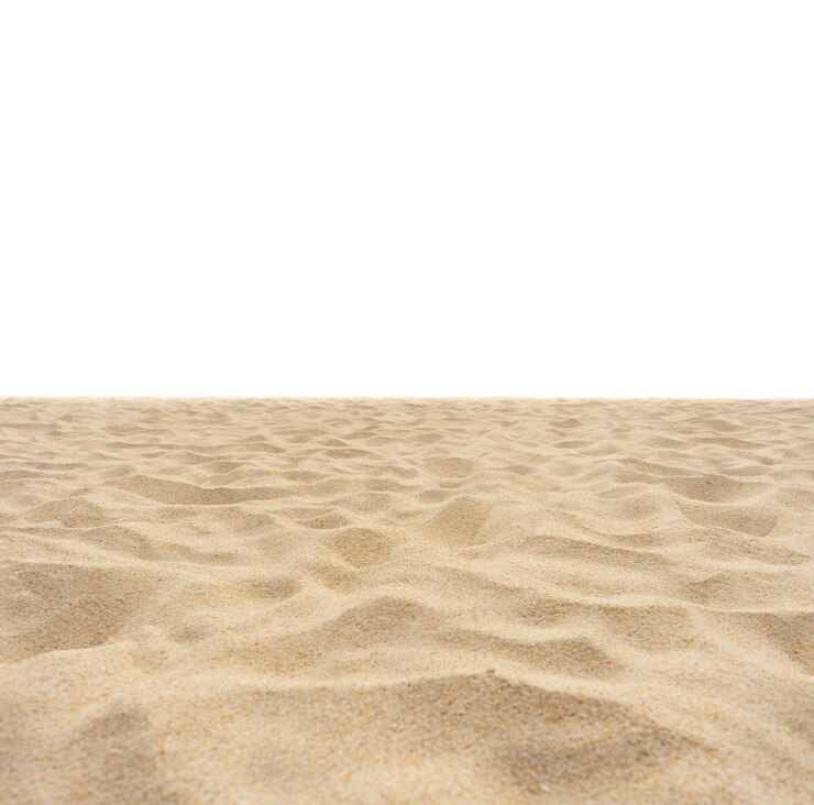Foto fondo de textura de arena de playa con espacio de copia