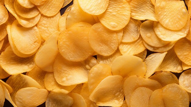 fondo de textura de bocadillo de papas fritas crujientes