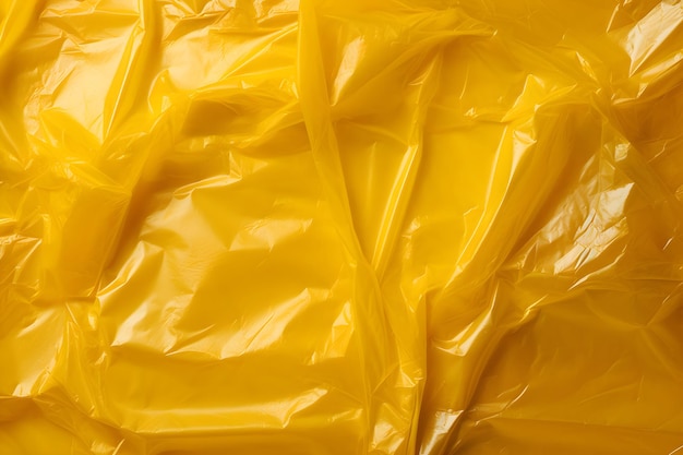 Fondo de textura de bolsa de plástico amarilla