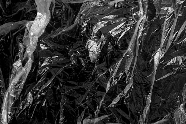 Foto fondo de textura de bolsa de plástico, fondo de película de plástico