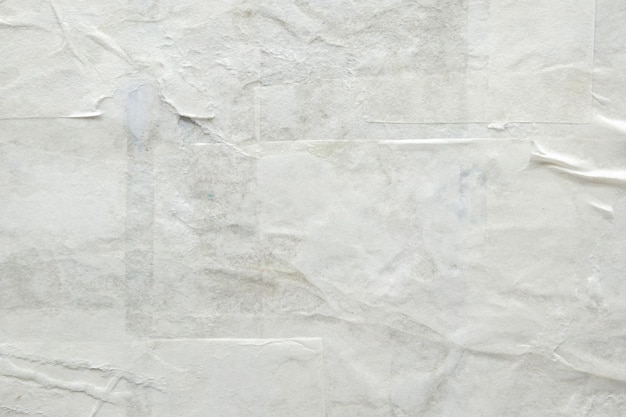 Fondo de textura de cartel de papel rasgado blanco en blanco