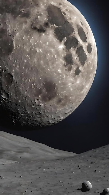 El fondo de textura sin costuras de la superficie lunar