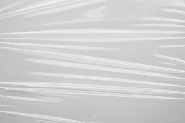 Foto fondo de textura de envoltura de película de plástico blanco