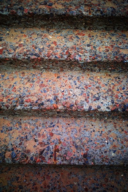 Fondo de textura de escaleras pedregosas vibrantes