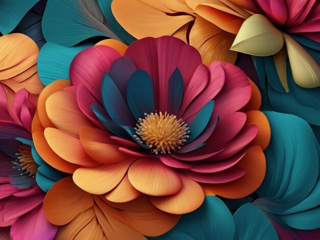 Un fondo de textura floral impresionante