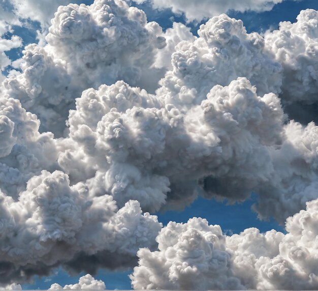 Foto fondo de textura una formación de nubes en el cielo