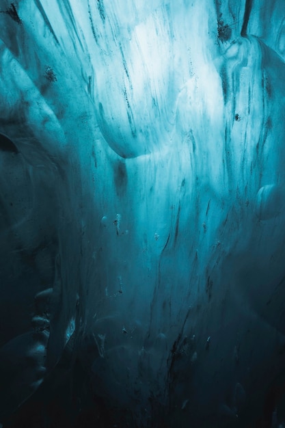 Fondo de textura de glaciar azul