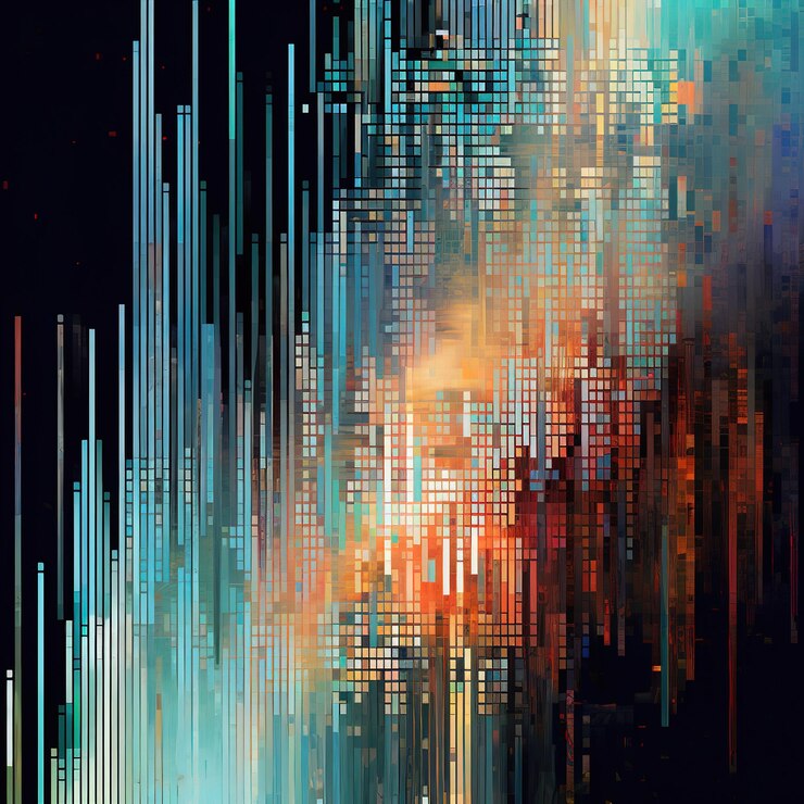 Foto fondo de textura de glitch digital