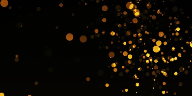 Fondo de textura grunge de luces brillantes, estrellas de luz centelleantes abstractas desenfocadas, oro negro