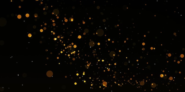 Fondo de textura grunge de luces brillantes, estrellas de luz centelleantes abstractas desenfocadas, oro negro