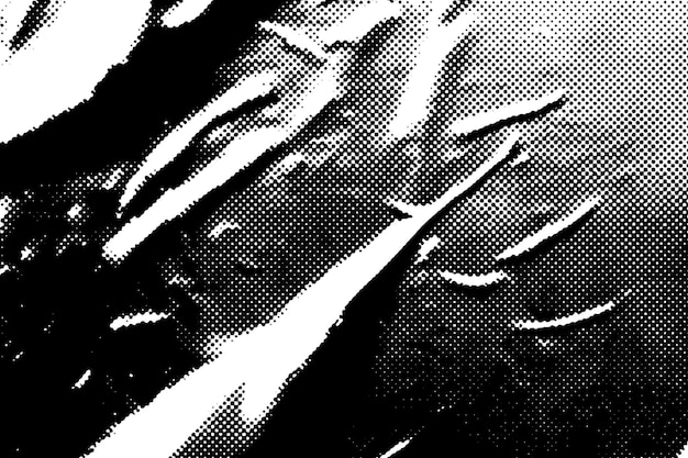 Fondo de textura grunge de medio tono negro y blanco