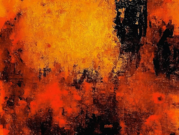 fondo de textura grunge negro y naranja