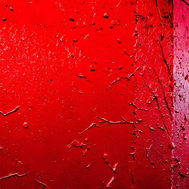 Fondo de textura grunge roja de la pared de yeso de cemento con grietas