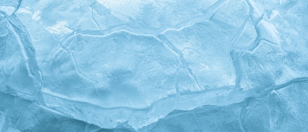 Fondo de textura de hielo agrietado azul