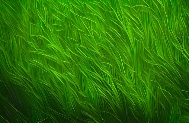 Fondo de textura de hierba verde primavera IA generativa