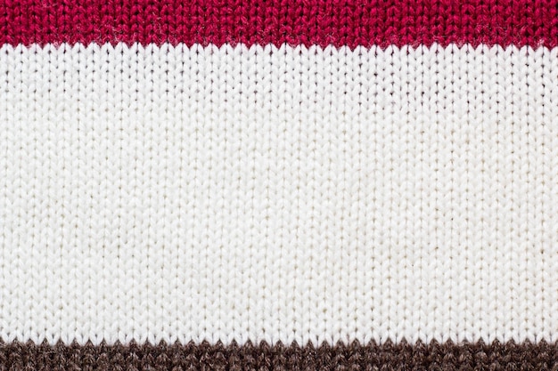 Fondo de textura de hilo de suéter Bucles frontales multicolores de fondo de punto de hilo de lana