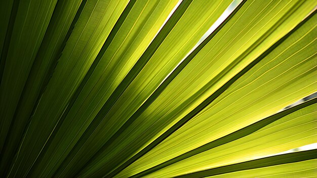 Fondo y textura de la hoja de palma en primer plano