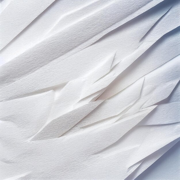 Fondo de textura de hoja de papel arrugado blanco