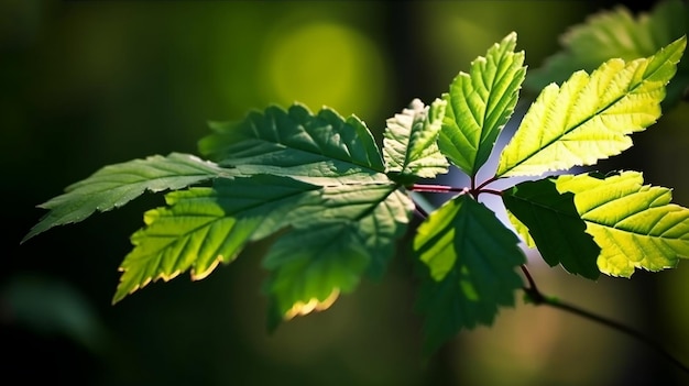 Fondo de textura de hoja verde