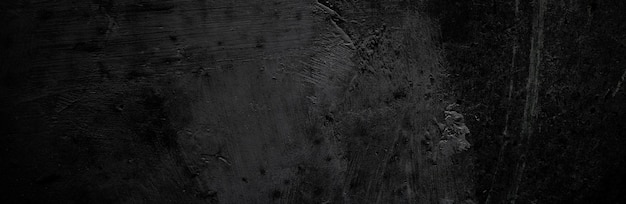Fondo de textura de hormigón negro y gris panorámico Paredes oscuras de miedo Textura de cemento de hormigón negro ligeramente claro para la superficie de fondo Paisaje panorámico de grunge oscuro