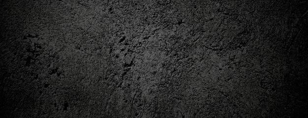 Fondo de textura de hormigón de piedra negra Cemento negro gris oscuro para el fondo